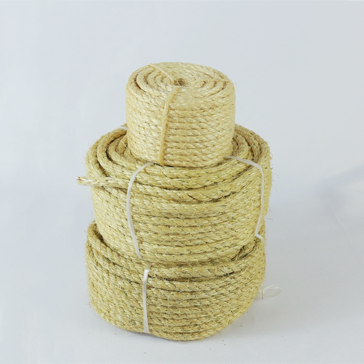 Chinese Supplier Cheap Price 2mm 3mm Natural Sisal Fiber Twine Agriculture Packing Rope Sisal Rope For Machine