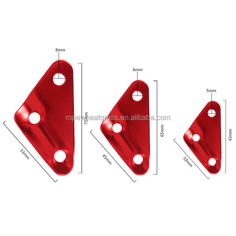 Triangle Aluminum Alloy Paracord Tensioners Rope Adjuster, Ultralight Strong Tent Guyline Cord Adjuster Wind Rope