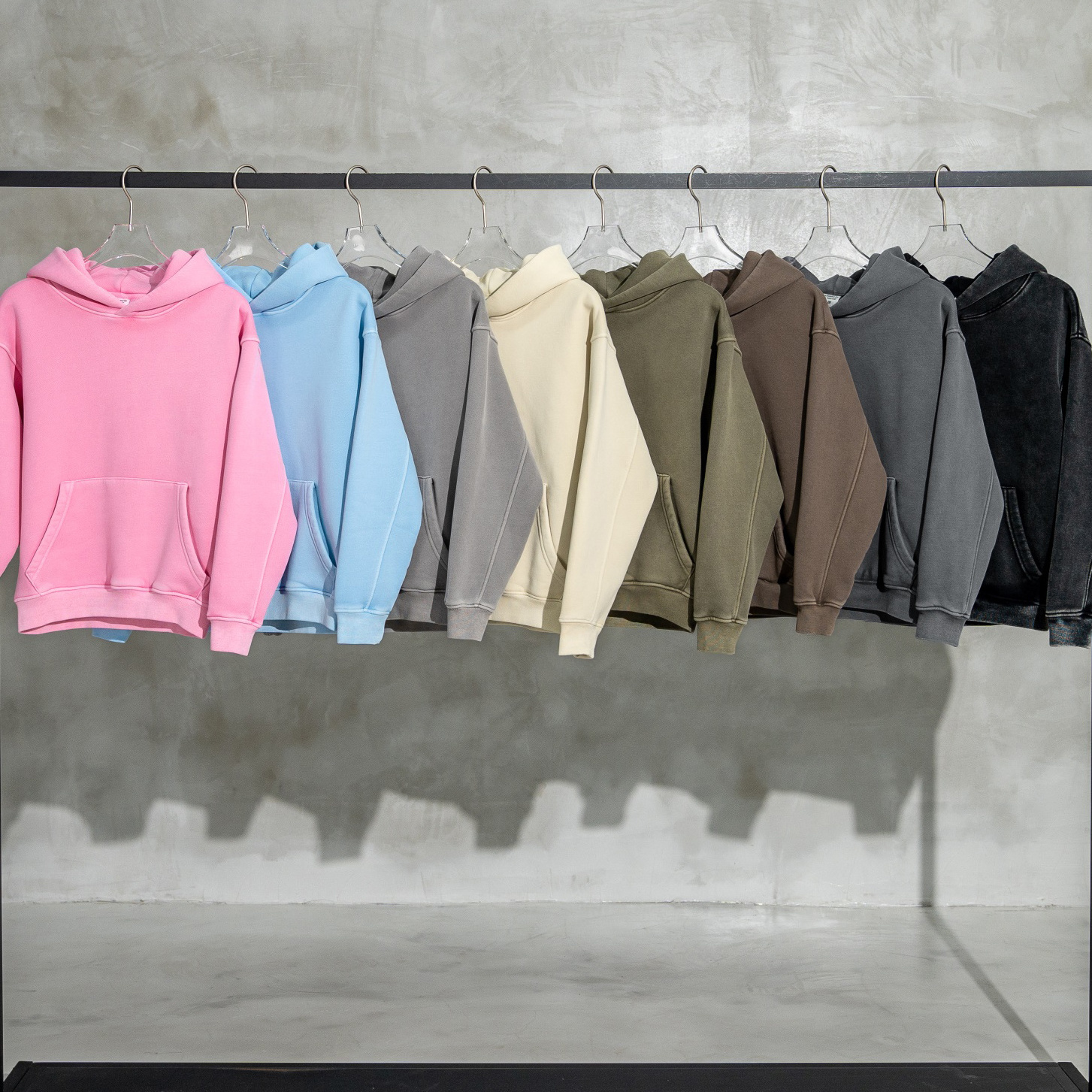 High Quality Cotton  Oversize Hoodie Thick Fleece Drop Shoulder Plain Blank Custom pull a capuch Sudadera  Men Hoodies