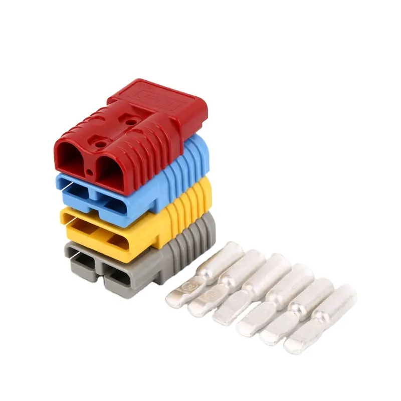 Factory direct sales  Connector Kit Forklift Truck battery cable charging socket 50A Gray cable connector