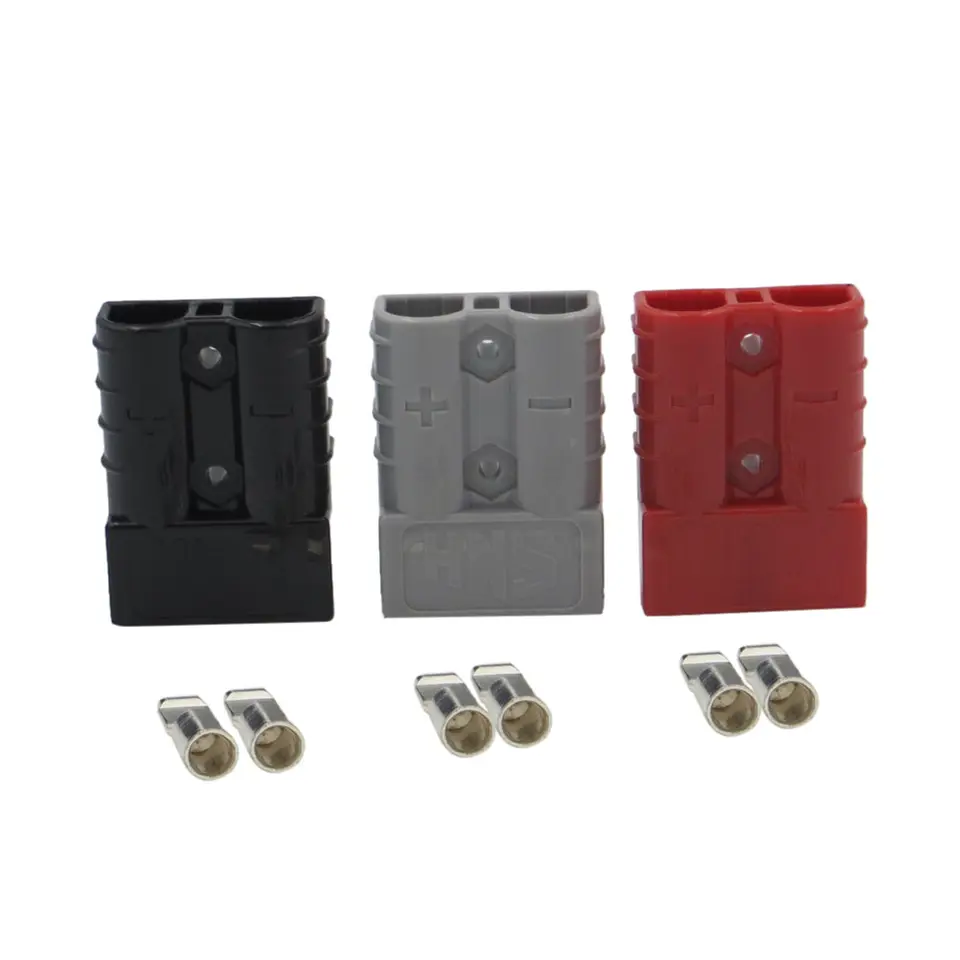 Factory direct sales  Connector Kit Forklift Truck battery cable charging socket 50A Gray cable connector