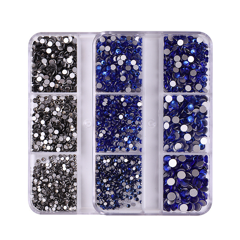 Rosalind high quality manicure tools set 3d nails stones wholesale nails rhinestones 6 types optional rhinestone kit for design