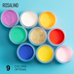 Rosalind  Professional Custom Private Label Colorful Nail Acrylic Powder Jar Wholesale best Fast Drying EMA/MMA Acrylic Powders