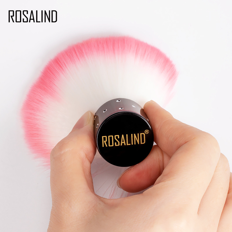 Rosalind nail art tools remove dust powder cleaner brush manicure pedicure nail dust brush for nail care