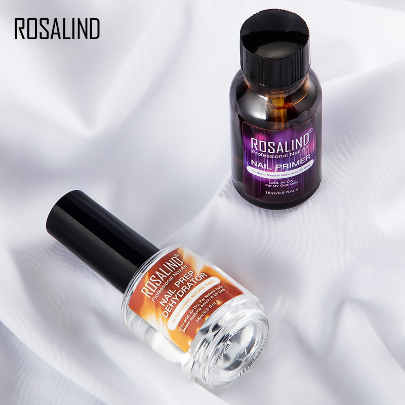 Rosalind 15ml regular bottle uv gel acrylic nail art strengthener primer bonder and acid free prep dehydrator with private label