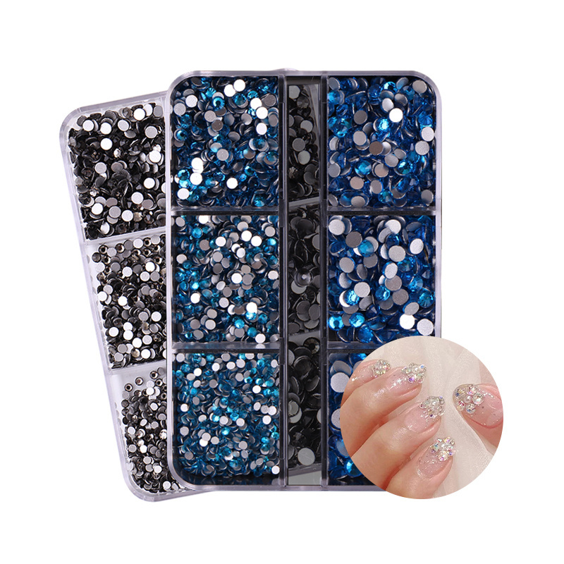 Rosalind high quality manicure tools set 3d nails stones wholesale nails rhinestones 6 types optional rhinestone kit for design