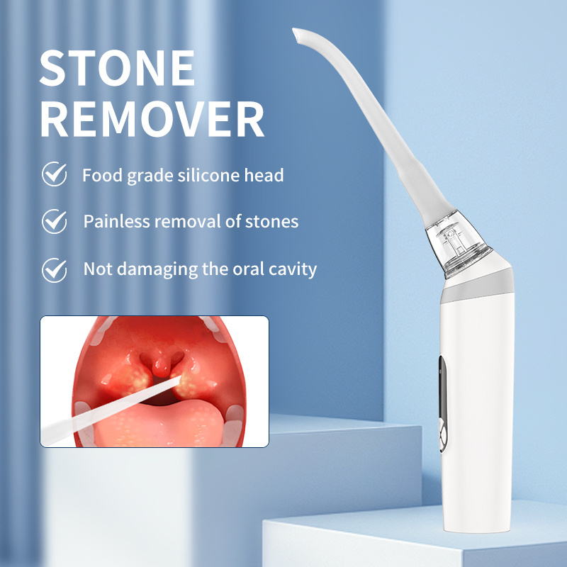 OEM Customized Personal Care Food grade silicone head Electronic Tonsil Stone Remover Vacuum Stone Removal