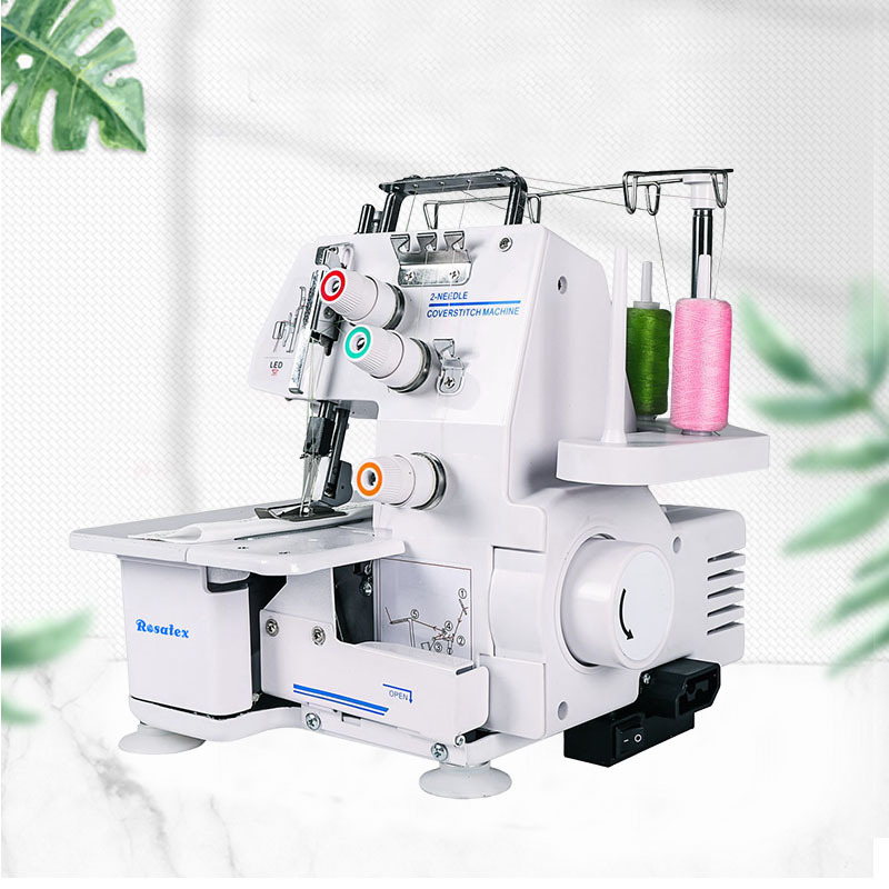 Rosatex 757s 122w Household Double Needle Three-Thread Interlock Sewing Machine