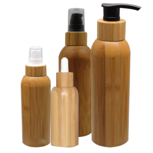 Cheapest Wholesale Echo friendly 10ml 15ml 30ml 50ml 60ml 100ml 120ml inner PET/glass bamboo cosmetic packaging