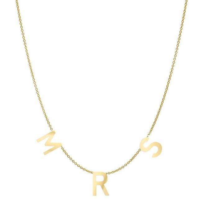 Fashion Stainless steel Space Jewelry Custom Femme Statement Word Meaning Initial Gold Spaced MAMA Necklace