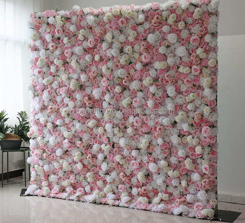 10x10 Flower backdrop wall pink and purple flowers wall  panel for baby shower wedding decor