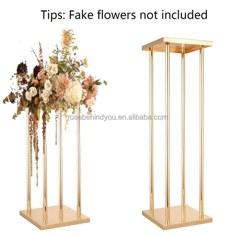 Rustic single head metal gold wedding candlestick holders centerpieces table decorations black centerpieces for wedding table