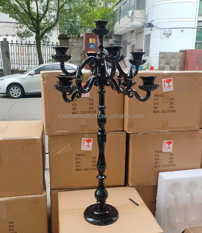 wedding black candle holder chandelier centerpieces for wedding centerpieces table decorations candelabra