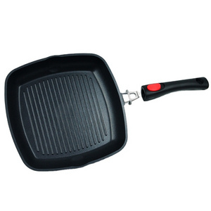 Hot sales removable handle die casting aluminum fry pan detachable handle frying pan