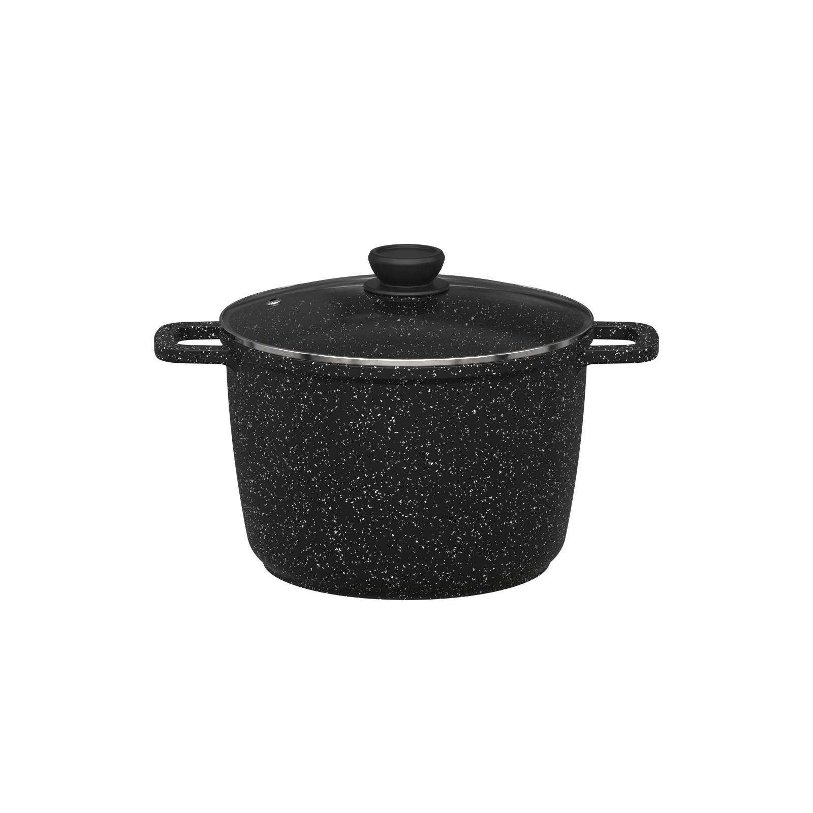 Light Weight Nonstick Sauce Pan with Lid Aluminum Induction Marble Stone 16CM 18CM Non-stick Non Stick Marble Coating