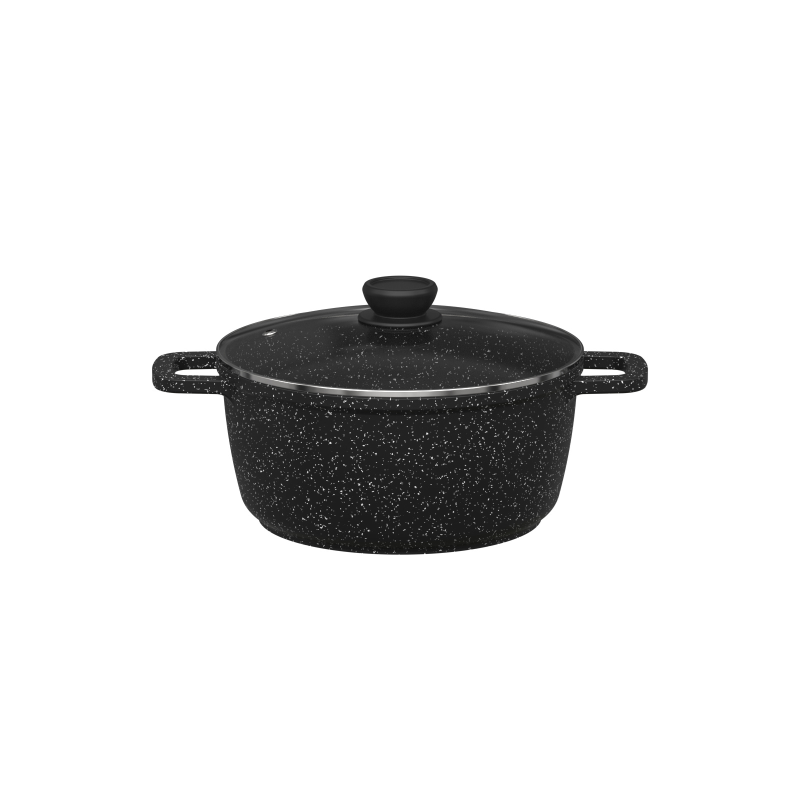 Light Weight Nonstick Sauce Pan with Lid Aluminum Induction Marble Stone 16CM 18CM Non-stick Non Stick Marble Coating