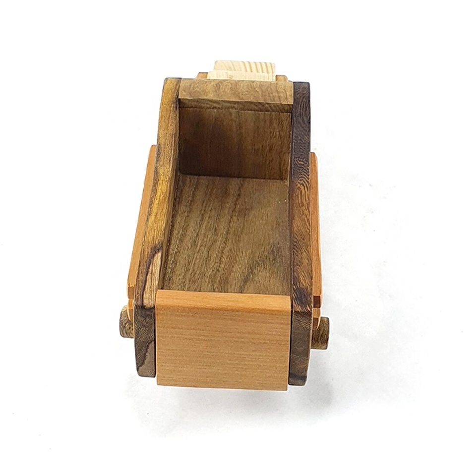 Home Decor Wood Truck Handmade Wooden Toy Dump Truck For Children Nursery Decor Birthday gift