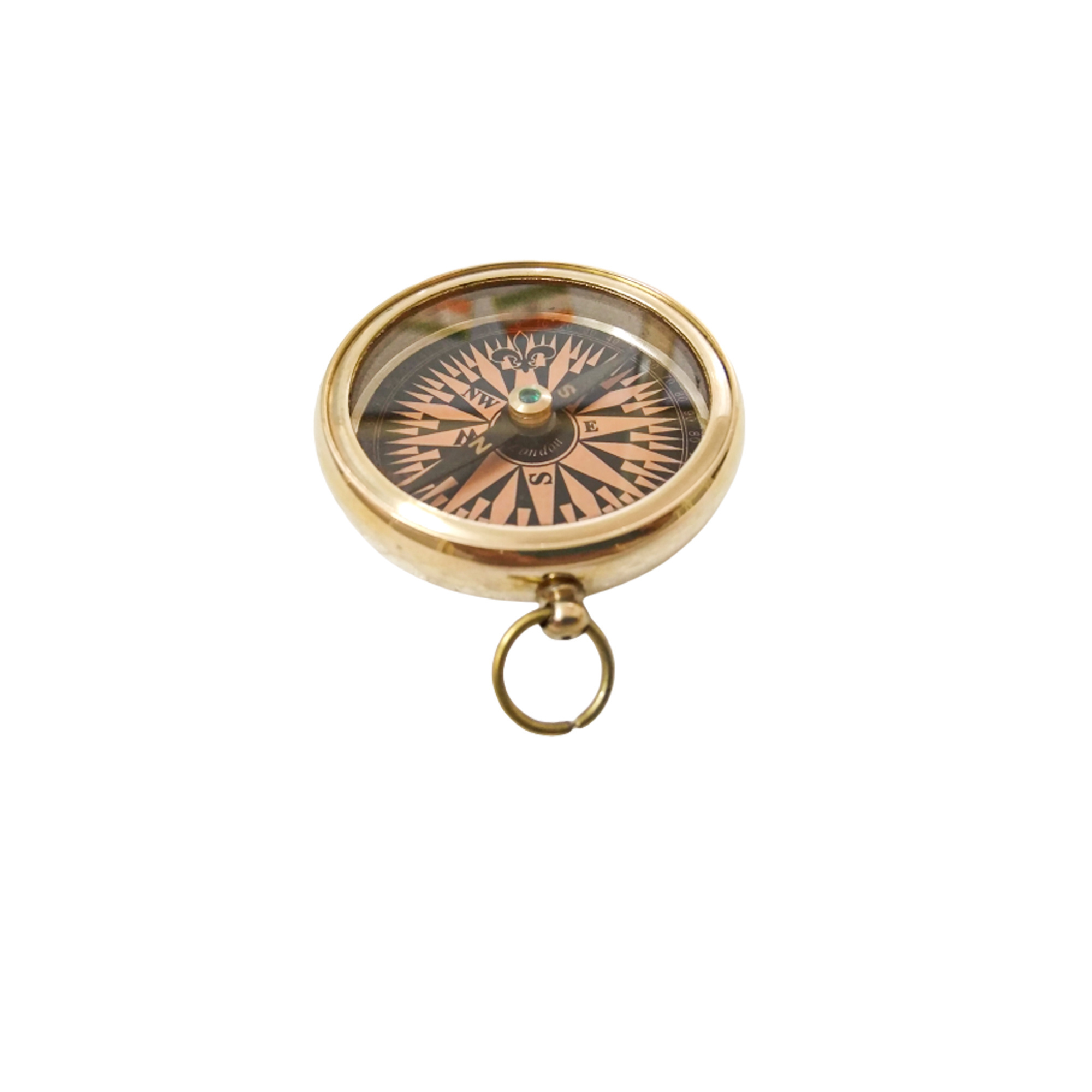 Brass Titanic White Star Lines Pocket Compass Solid Brass RMS Titanic Compass Brass Pocket Compass