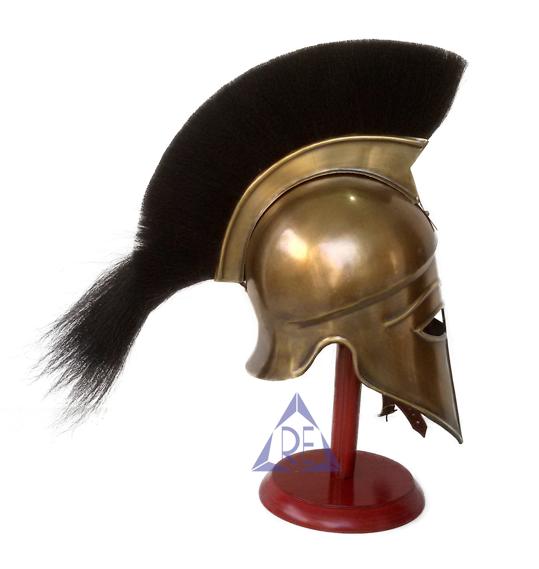 Greek Armor Medieval Corinthian Helmet With Black Plume Athenian Spartan Costume Home Decor Greek Corinthian Helmet with Black