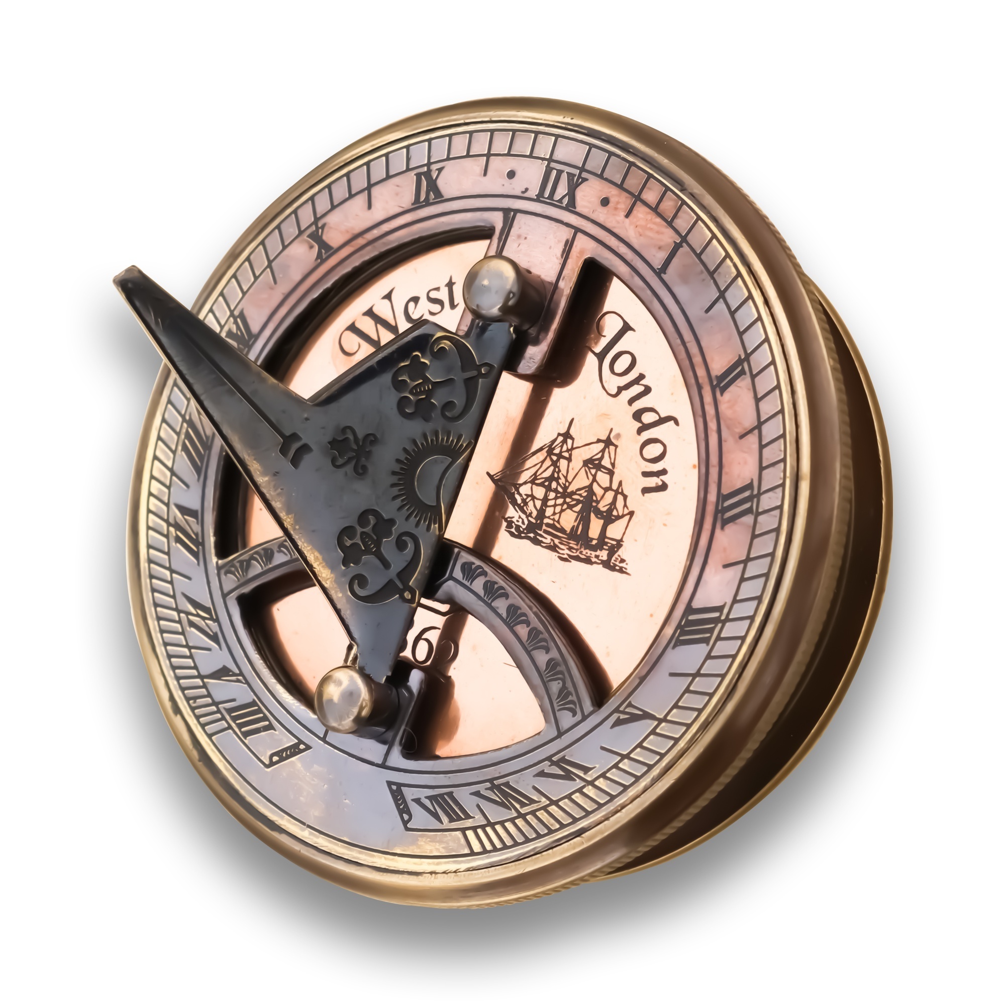 Personalized Rose Marine Sundial Lid Brass Compass Anniversary Gifts For Men Fathers Day Gift For Dad Christmas Gifts