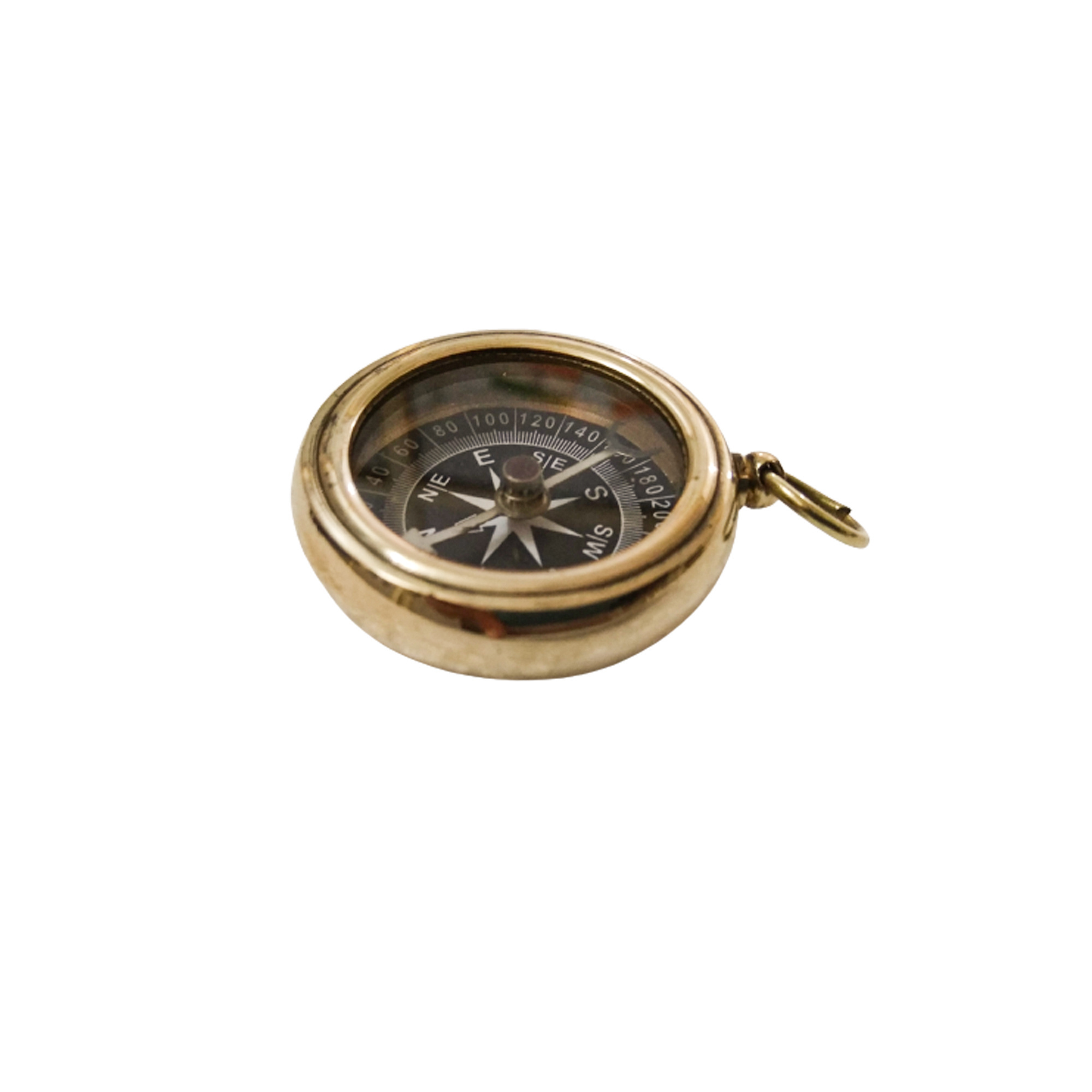 Brass Titanic White Star Lines Pocket Compass Solid Brass RMS Titanic Compass Brass Pocket Compass