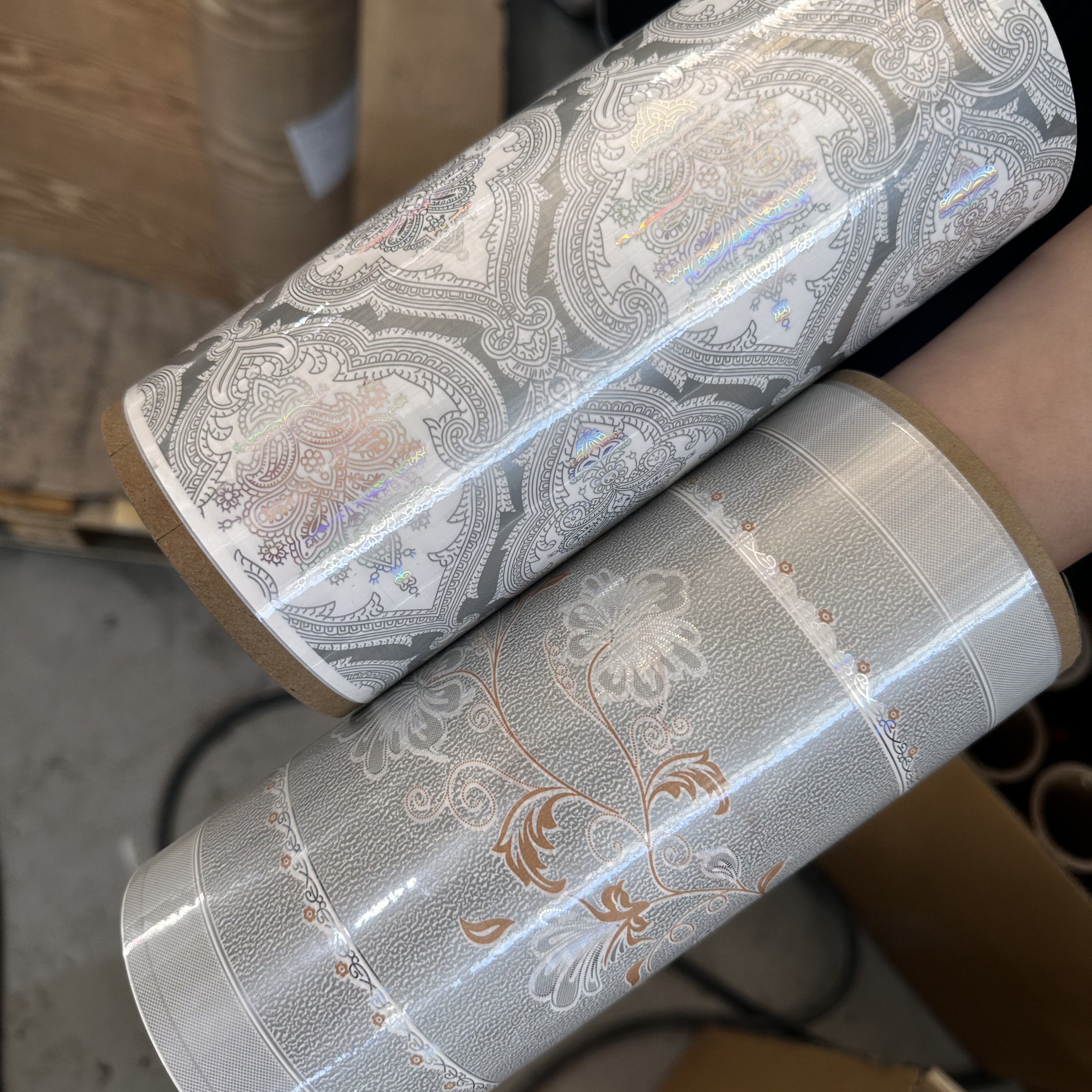 Hot stamping foil laser film printed foil for decorative furniture