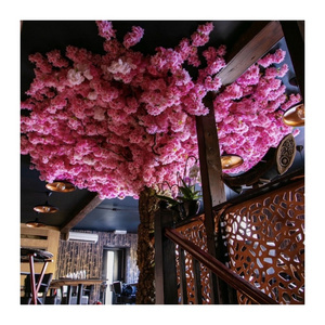 RG-206 Artificial Silk Cherry Blossom Branches White Pink Flower Cherry Blossom Tree Wedding Flowers