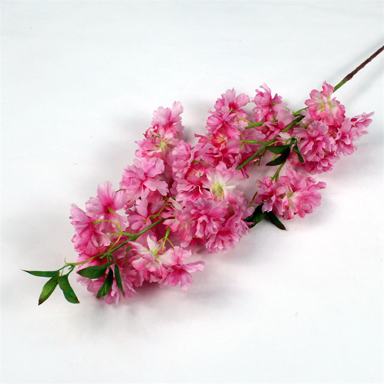 RG-206 Artificial Silk Cherry Blossom Branches White Pink Flower Cherry Blossom Tree Wedding Flowers