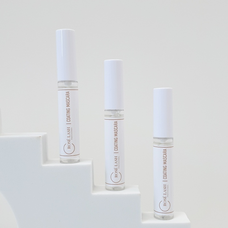 [ROSE LASH] Clear & Black Coating Mascara for Eyelash Extension - Oil & Waterproof - Lash Sealant - OEM Custom Label with logo