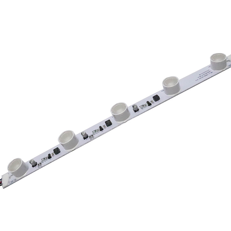 Edge light 24v high power RGB Aluminum lighting led strip with lens