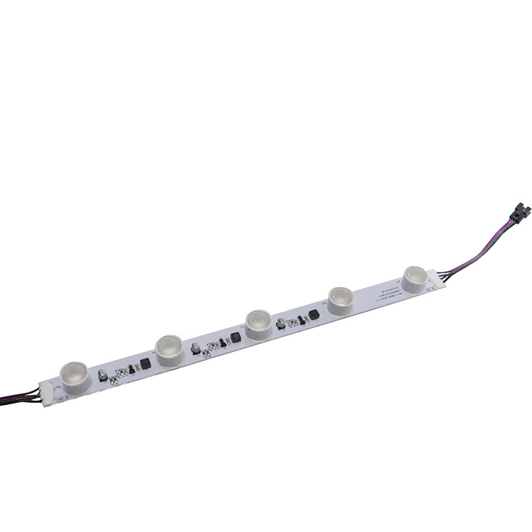 Edge light 24v high power RGB Aluminum lighting led strip with lens