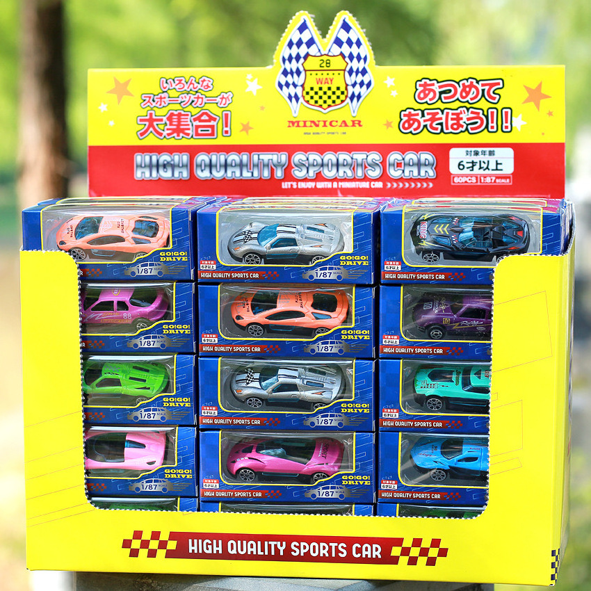 60pcs in 1 Set Wholesale 1:64 Racing Car Alloy Toy Car Sets Mini Model Diecast Toy Vehicle Set For Kids