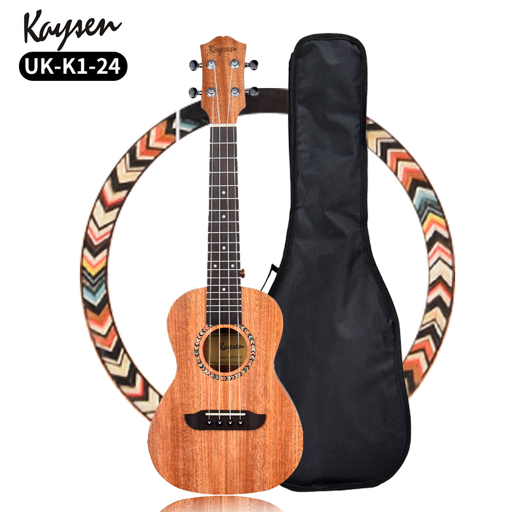 Kaysen Girls Solid Top Concert Four String Ukulele with Bag