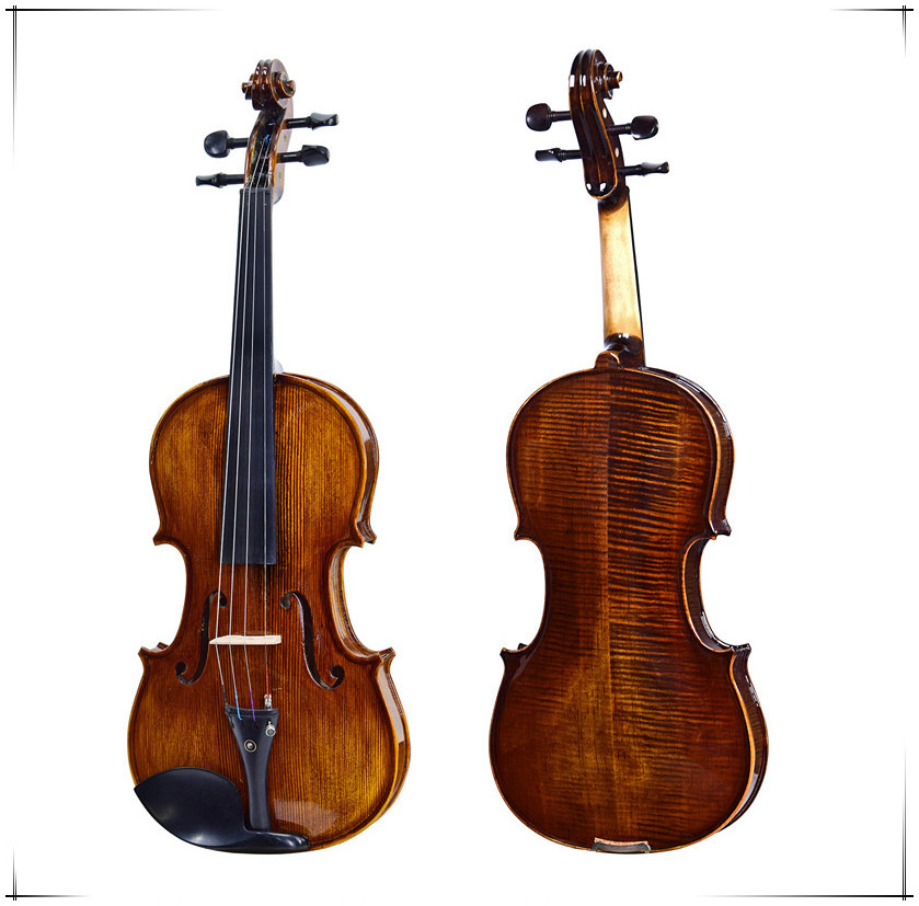 Handmade violin professional all solid spruce top  4/4 full size violin professional with free case