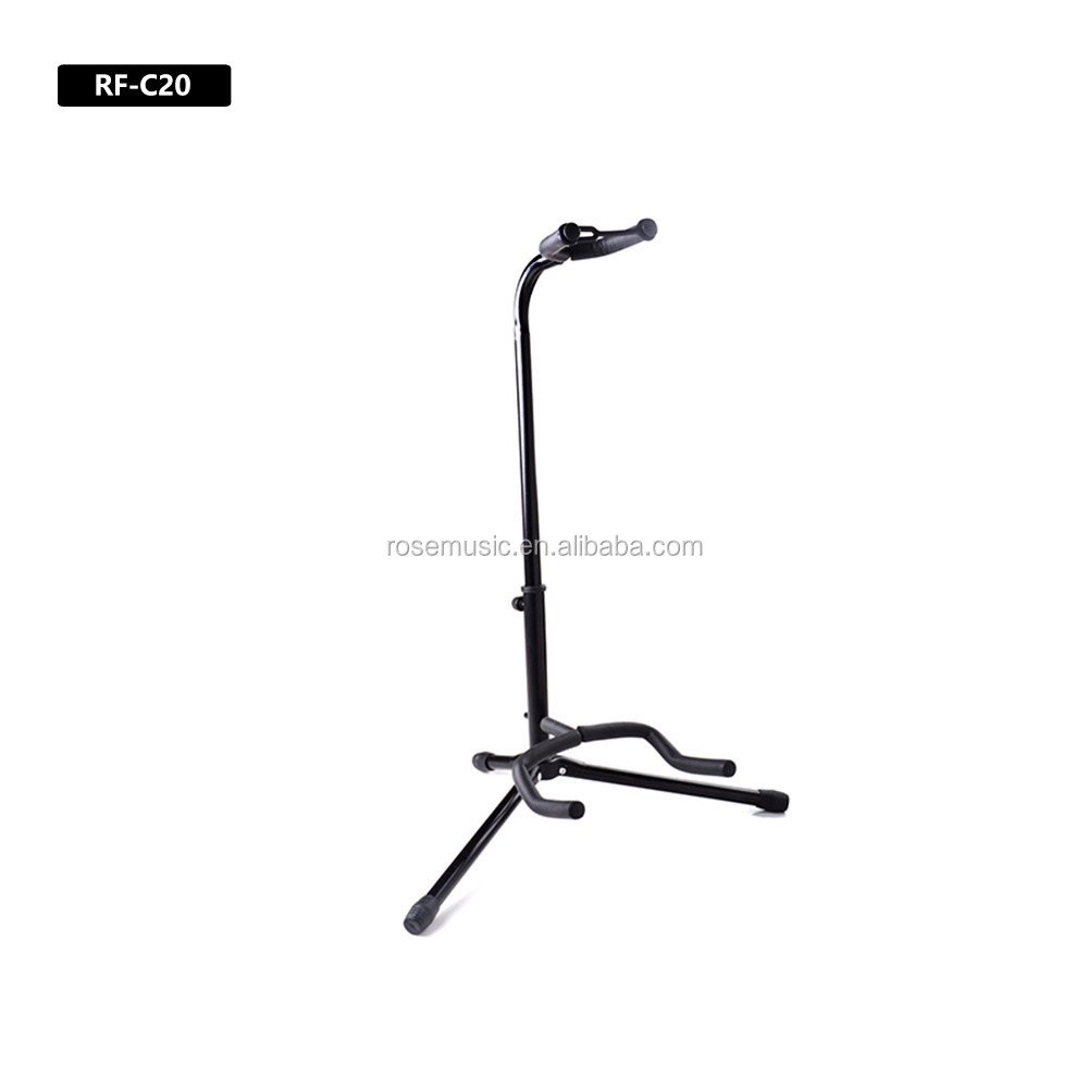 wholesale upright Adjustable Folding Stand for Acoustic, Electric, Bass Guitars and Banjos, Black