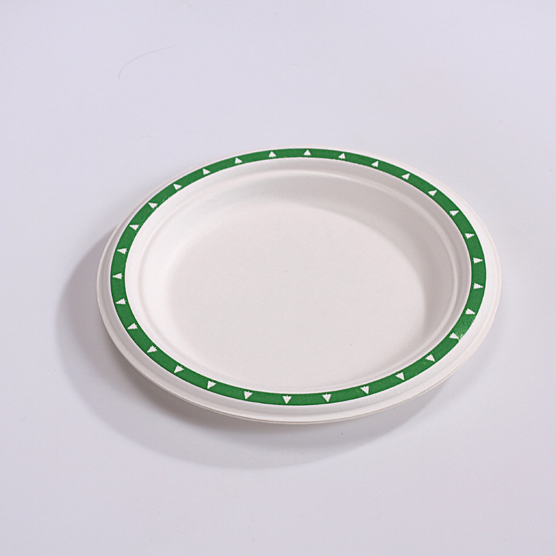 Processing custom household set disposable tableware cake plate print paper noodle bowl