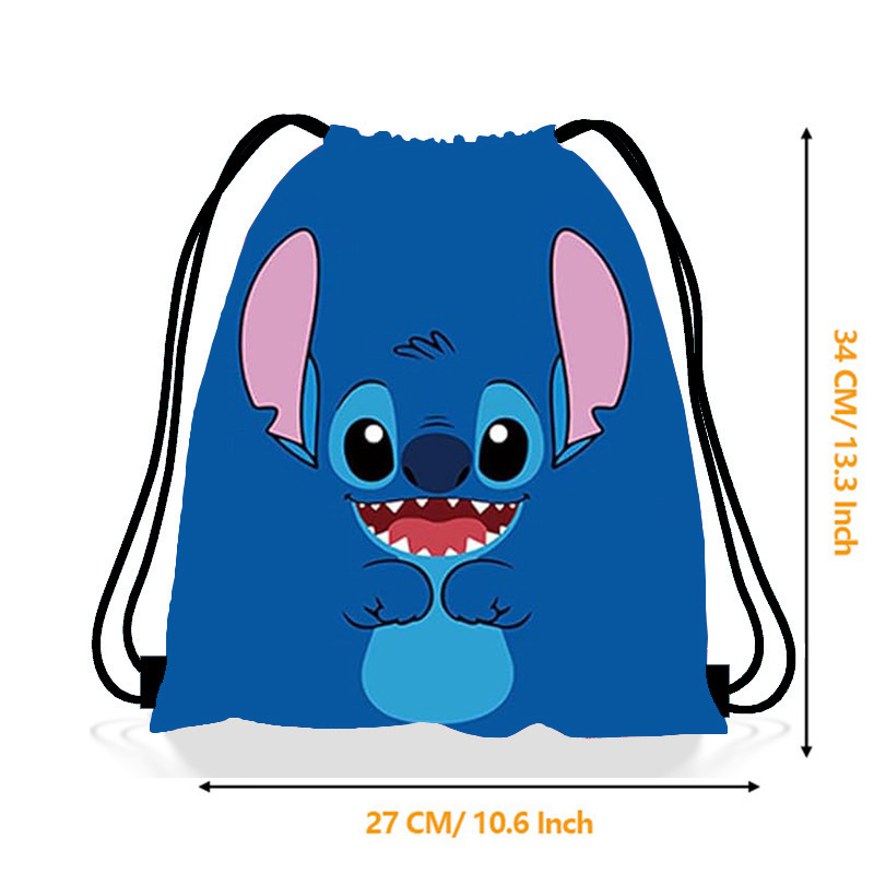 Stitch Boy Bundle pocket Stitch Boy Children's birthday party drawstring backpack bag for portable collection