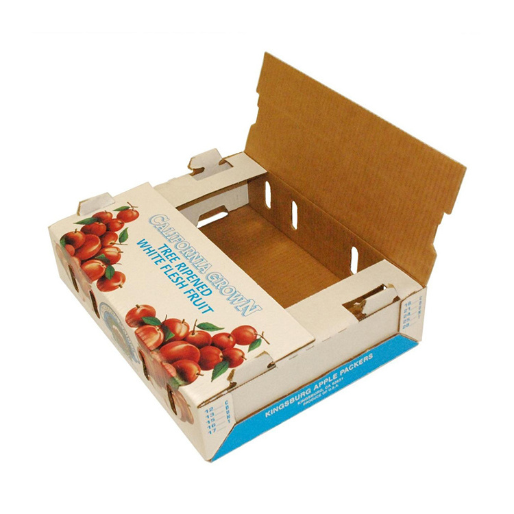 Custom design fresh banana peach cherry fruit gift transport cardboard packaging box boxes for sale