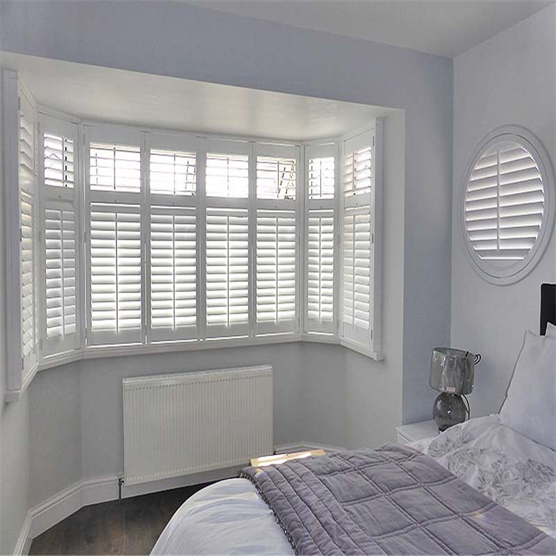 Wholesale Factory Direct Custom Made Louver Plastic Composite Solid Shutters Plantation Shutters Blind Interior Wood Faux Wooden