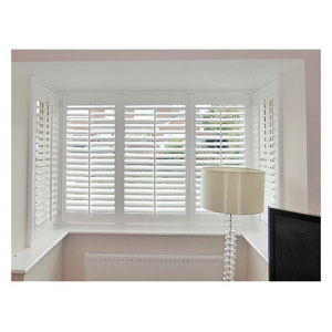 Wholesale Price Factory Basswood  Plantation Shutter Wooden Louver Window Shutters from China