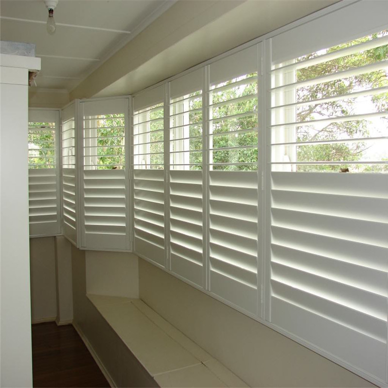 Wholesale Factory Direct Custom Made Louver Plastic Composite Solid Shutters Plantation Shutters Blind Interior Wood Faux Wooden