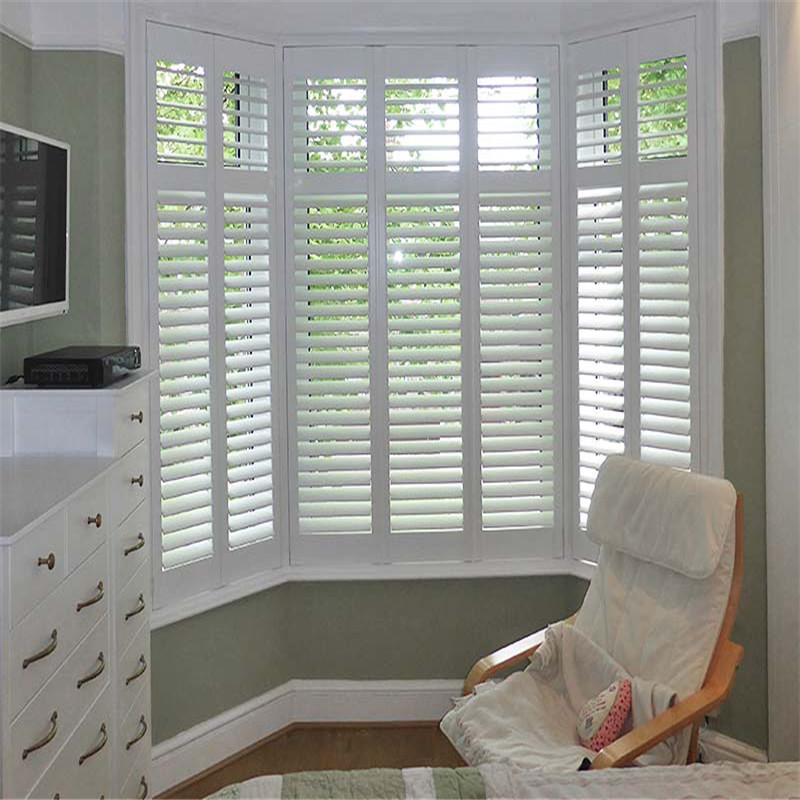 Wholesale Price Factory Basswood  Plantation Shutter Wooden Louver Window Shutters from China