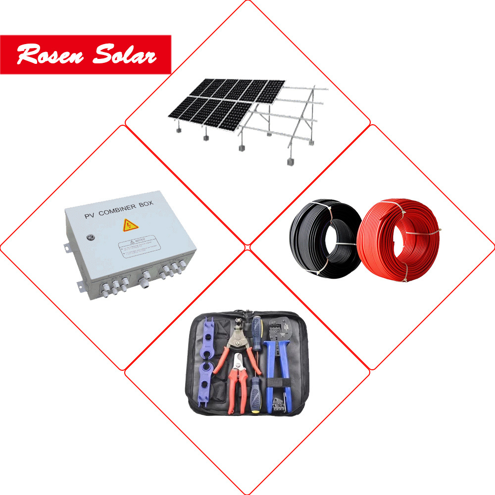 Complete Set Solar Panel Power System 10kW Solar Energy Residential Hybrid Off Grid Solar System