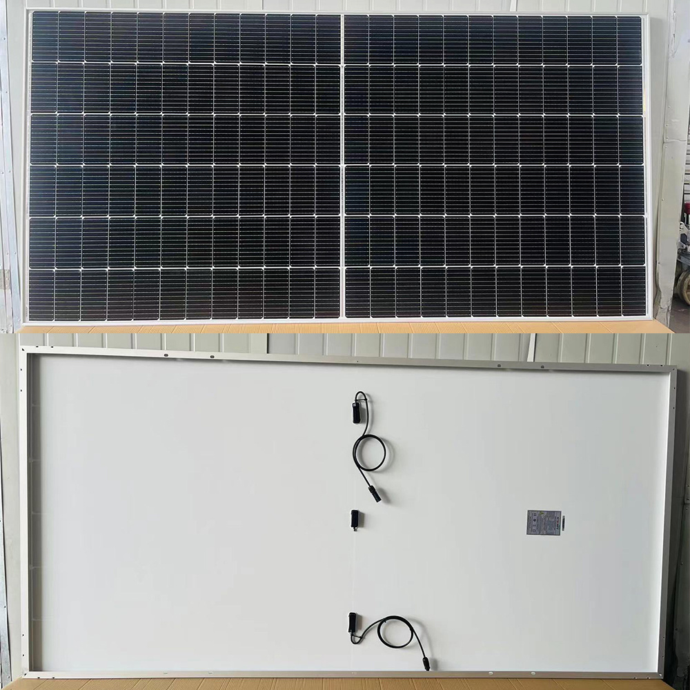 30kw solar panel system 580w half cut cell solar panel black panels