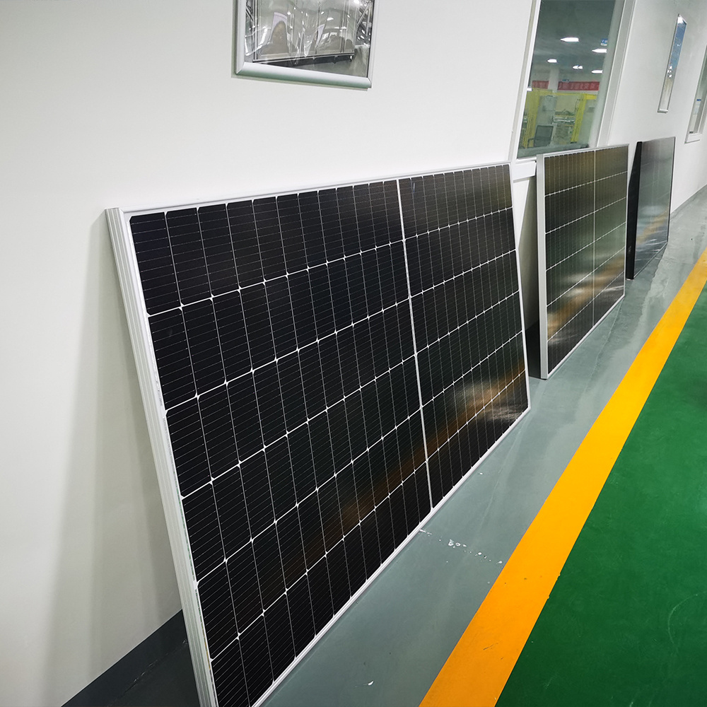 30kw solar panel system 580w half cut cell solar panel black panels