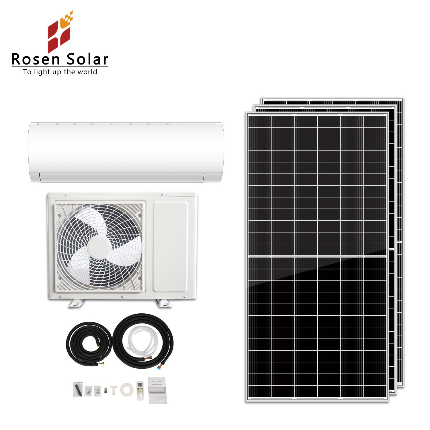 Split Wall Mounted Air Conditioners solar air conditioner hybrid 18000Btu 48V