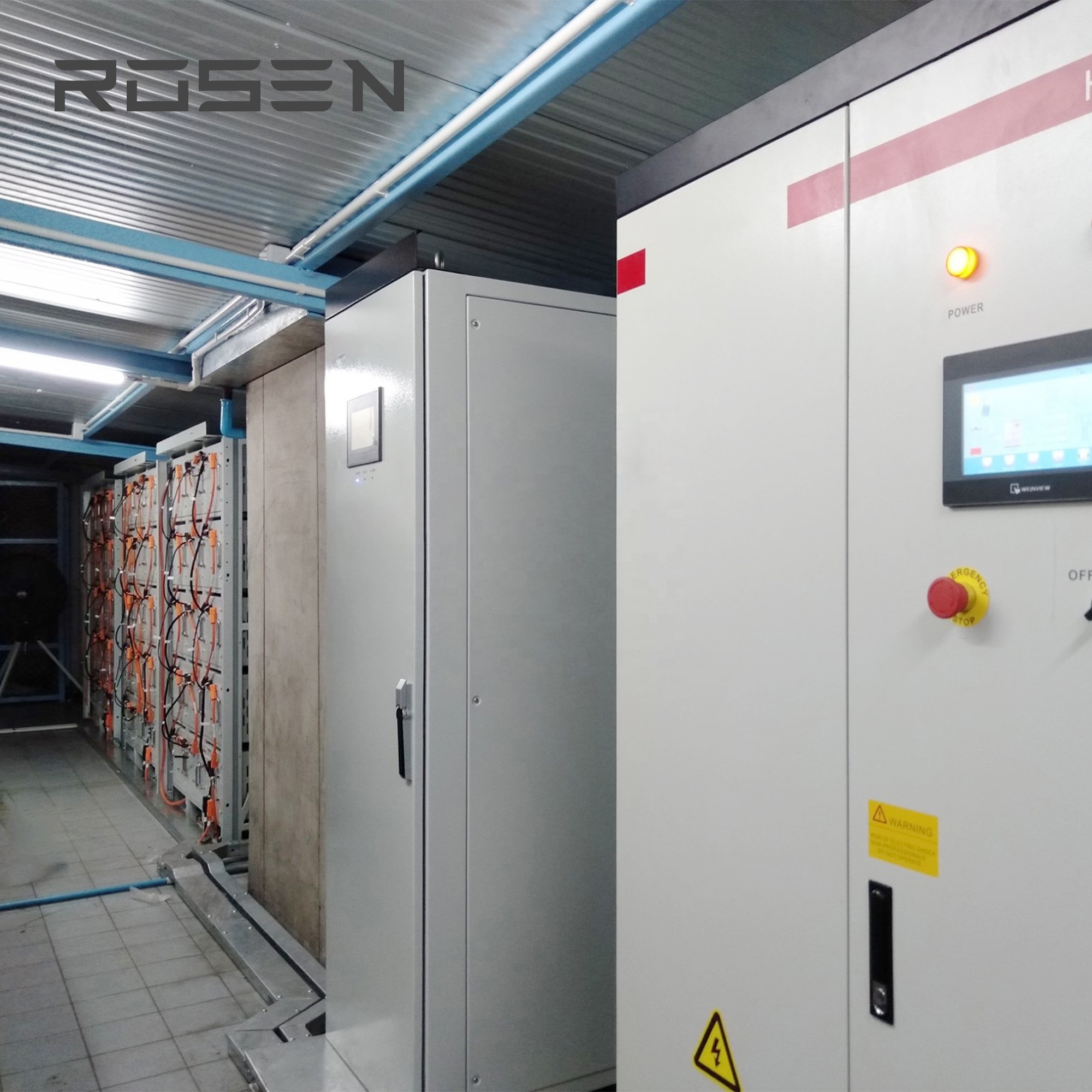 Rosen Energy Storage 100KW 150KW 300kwh 500kwh Hybrid Lithium Battery Solar Power System On Off Grid ESS