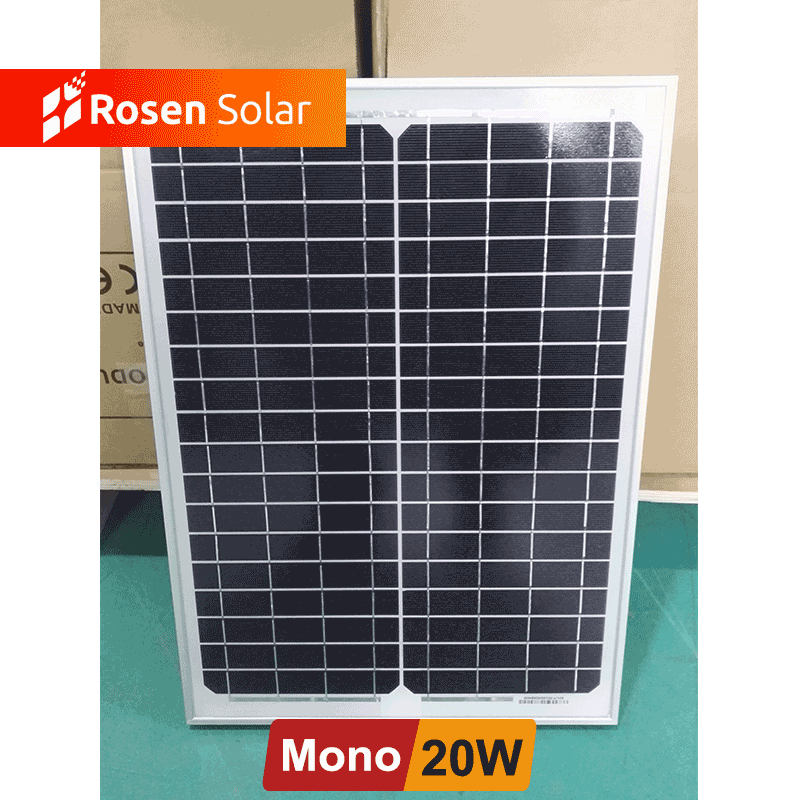 Rosen  Monocrystalline  20W Solar PV Panels 18V 30 W 40WP Solar Panel 450w 550w 600w