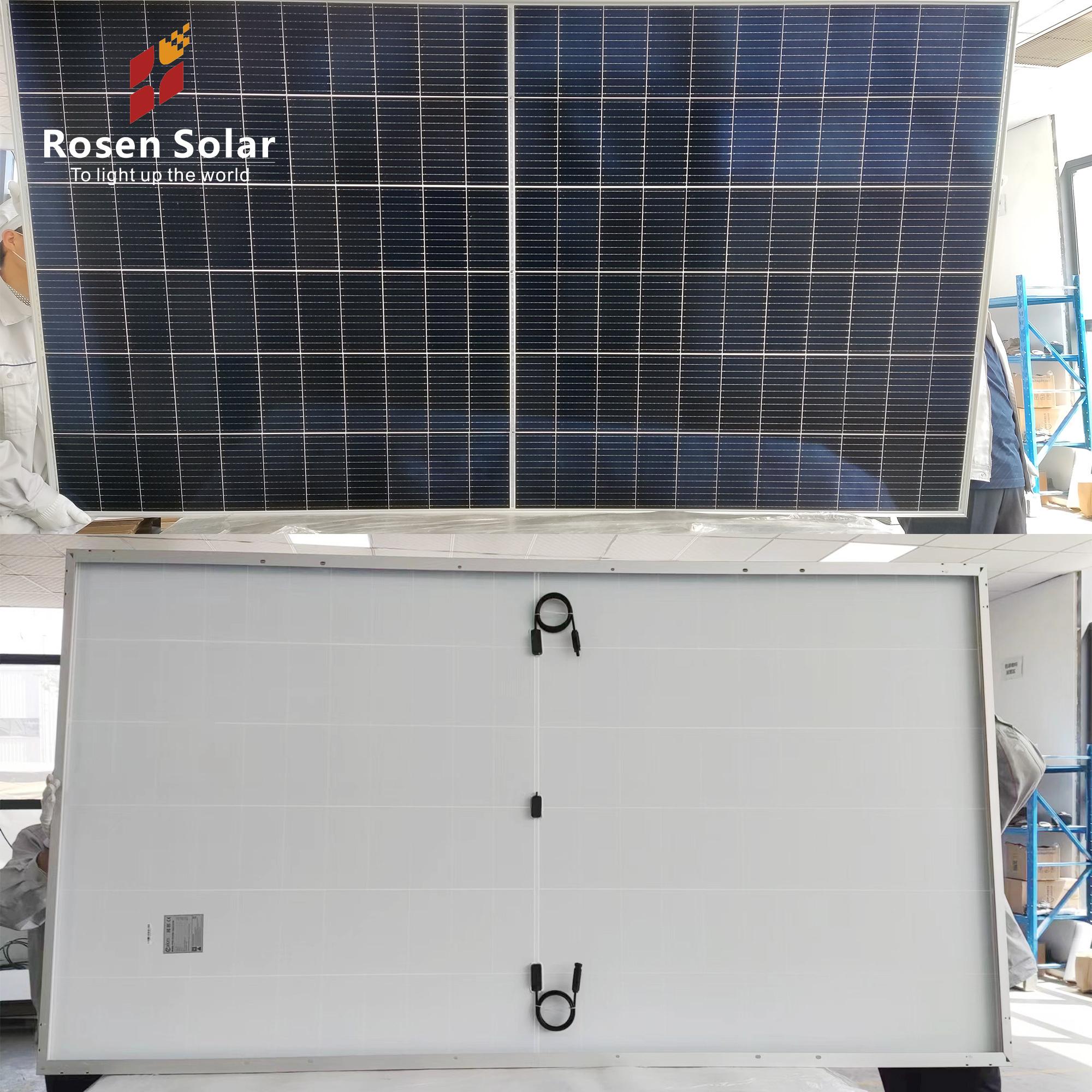 Rosen Half Cell 450 W 500W 600W 650W 700W Monocrystalline Solar Panel 300W Solar 340W Solar Panel