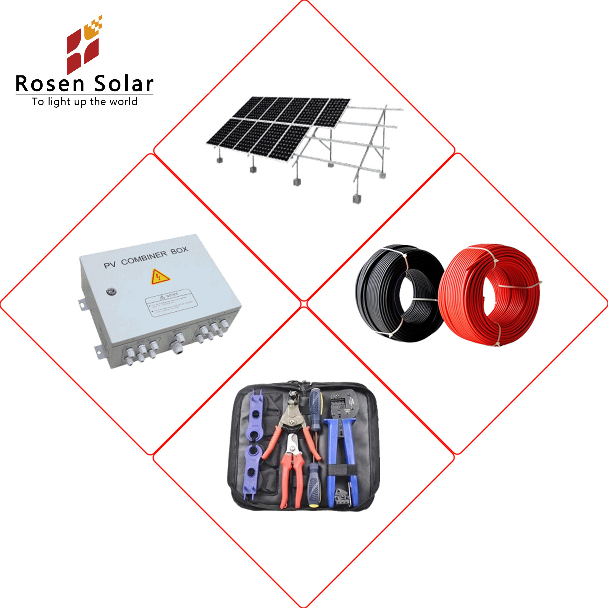 PV 5 kw solar system 5kw 10kw 15kw 20kw  5000 watt solar panel 5kva solar power system